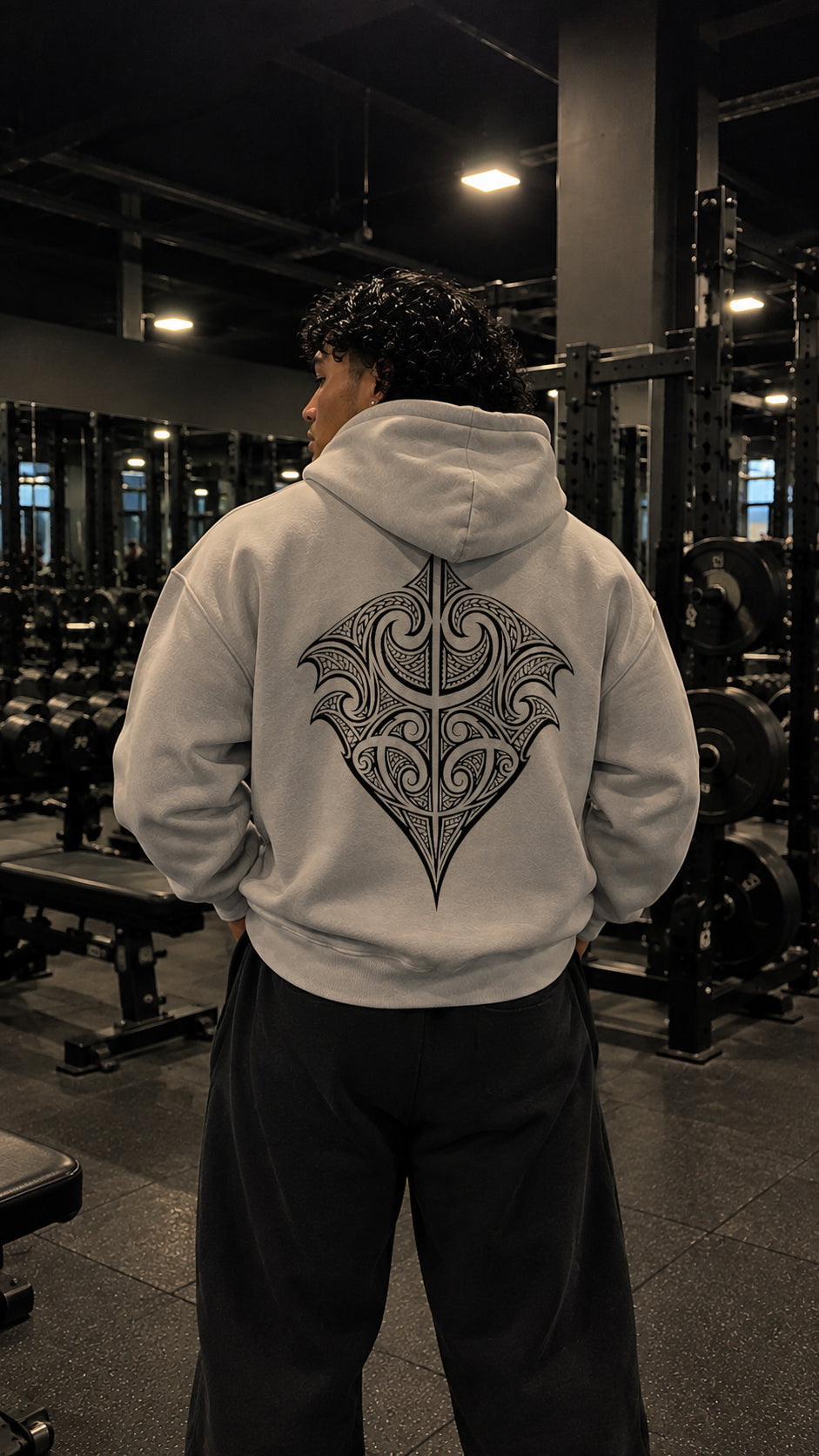 Mana - White Oversize Hoodie - 001